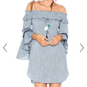 Misa Los Angeles Vanessa Off the Shoulder Dress. Women’s Medium